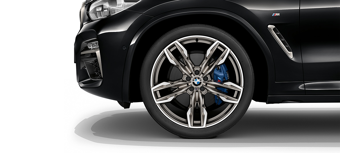 Detalhe das rodas M Performance do BMW X3 M40i 2020 Detalhe das rodas M Performance do BMW X3 M40i 2020